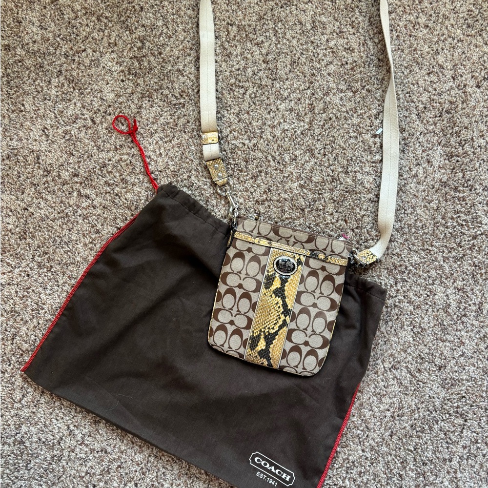 Coach Snakeskin Crossbody Bag